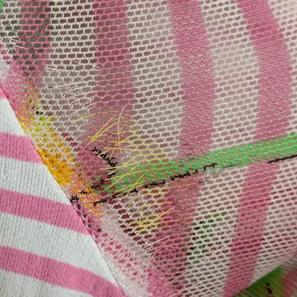 IBKUL Womens Top Large 1/4 Zip UPF Long Sleeve Pink Floral Mesh Golf Pickleball - Picture 14 of 14